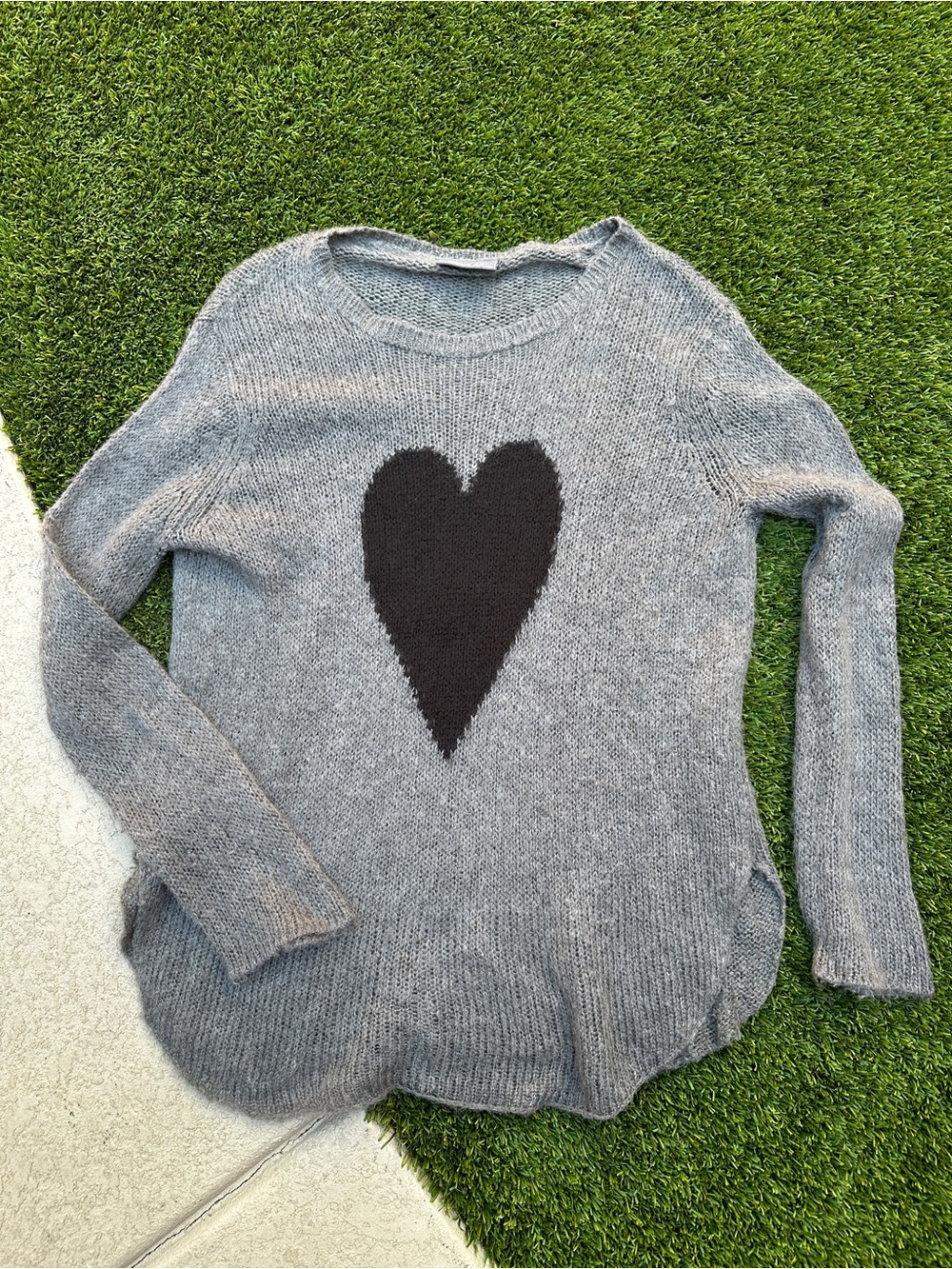 Wooden Ships heart sweater